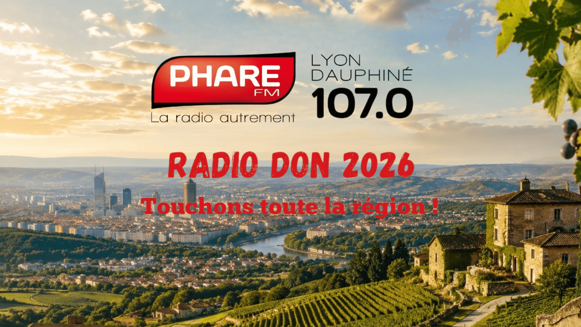 Le radio don PHARE FM LYON DAUPHINE