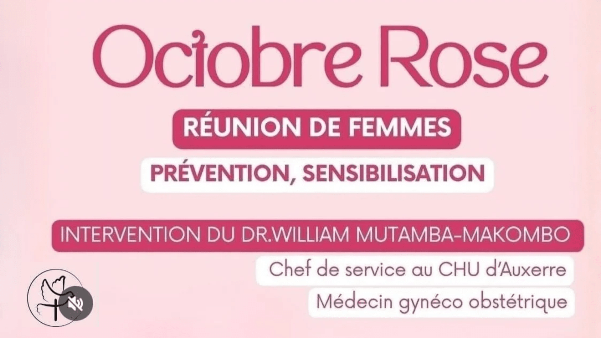 Réunion de femme - Octobre rose 