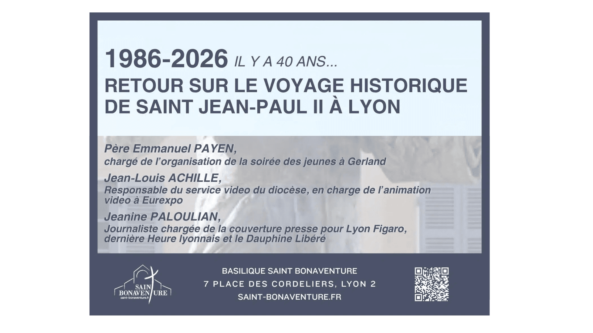 1986-2026 : retour sur le voyage historique de saint Jean-Paul II à Lyon