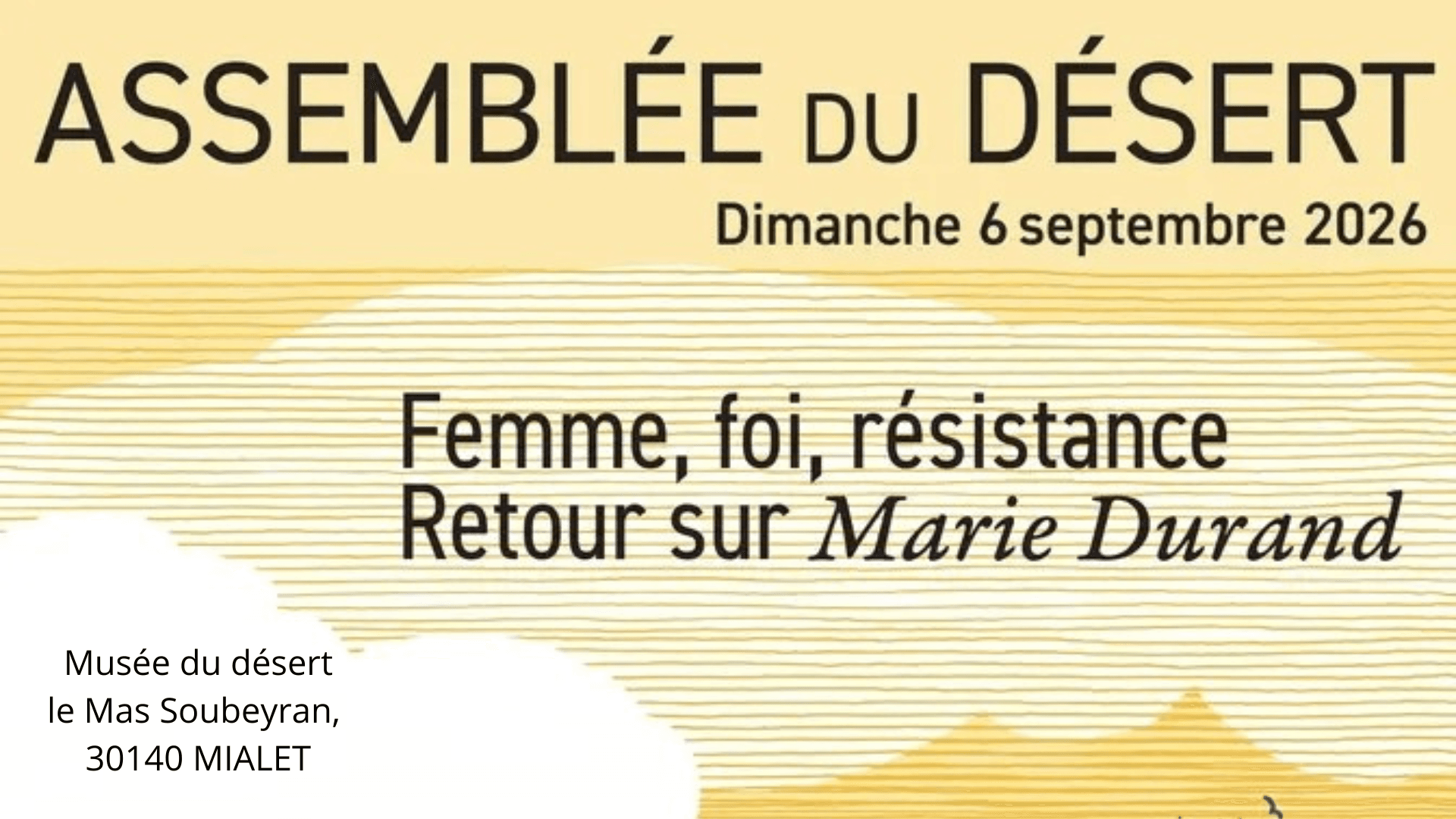Assemblée du Désert 2026